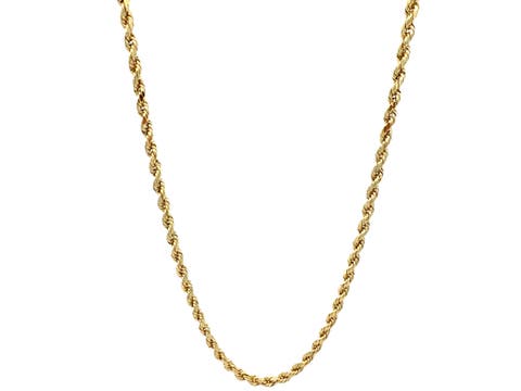 Diamond Cut Rope Chain Necklace 18 Inch