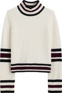 Madewell Rib Trim Mock Neck Sweater
