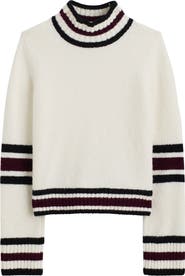 Madewell Rib Trim Mock Neck Sweater