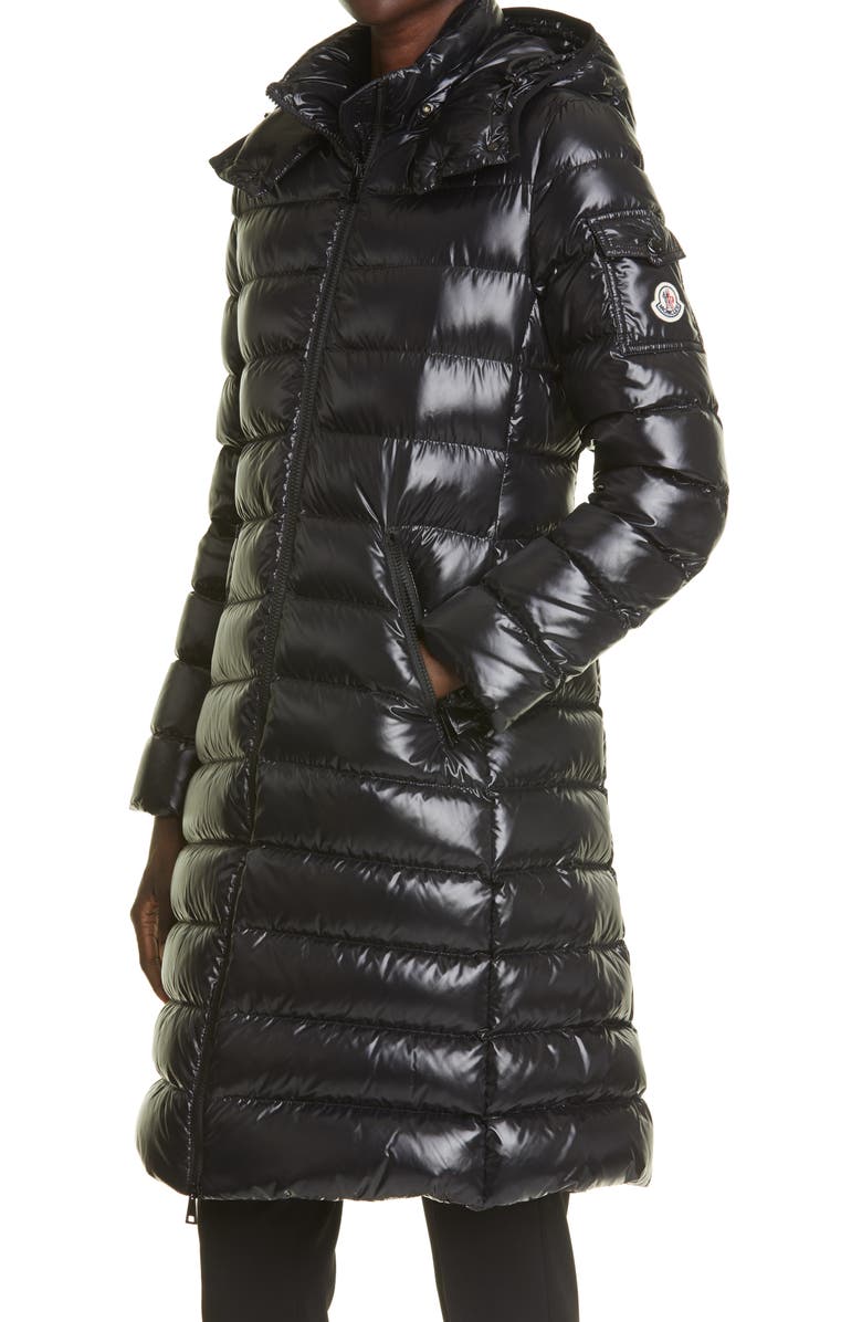 Moncler Moka Water Resistant Long Hooded Down Puffer Parka, Alternate, color,