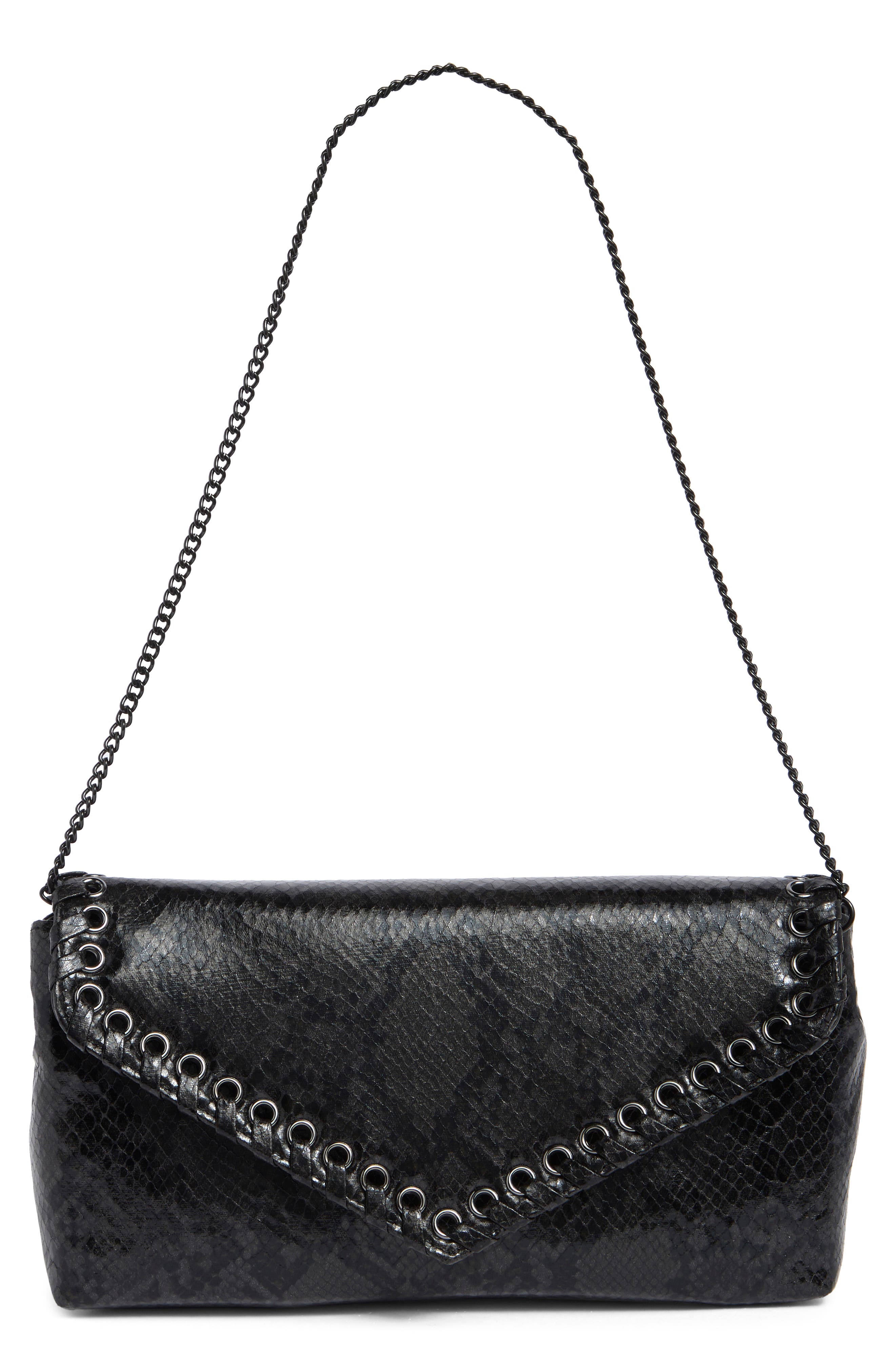 Rebecca Minkoff Whip Envelope Flap Clutch, Main, color, 