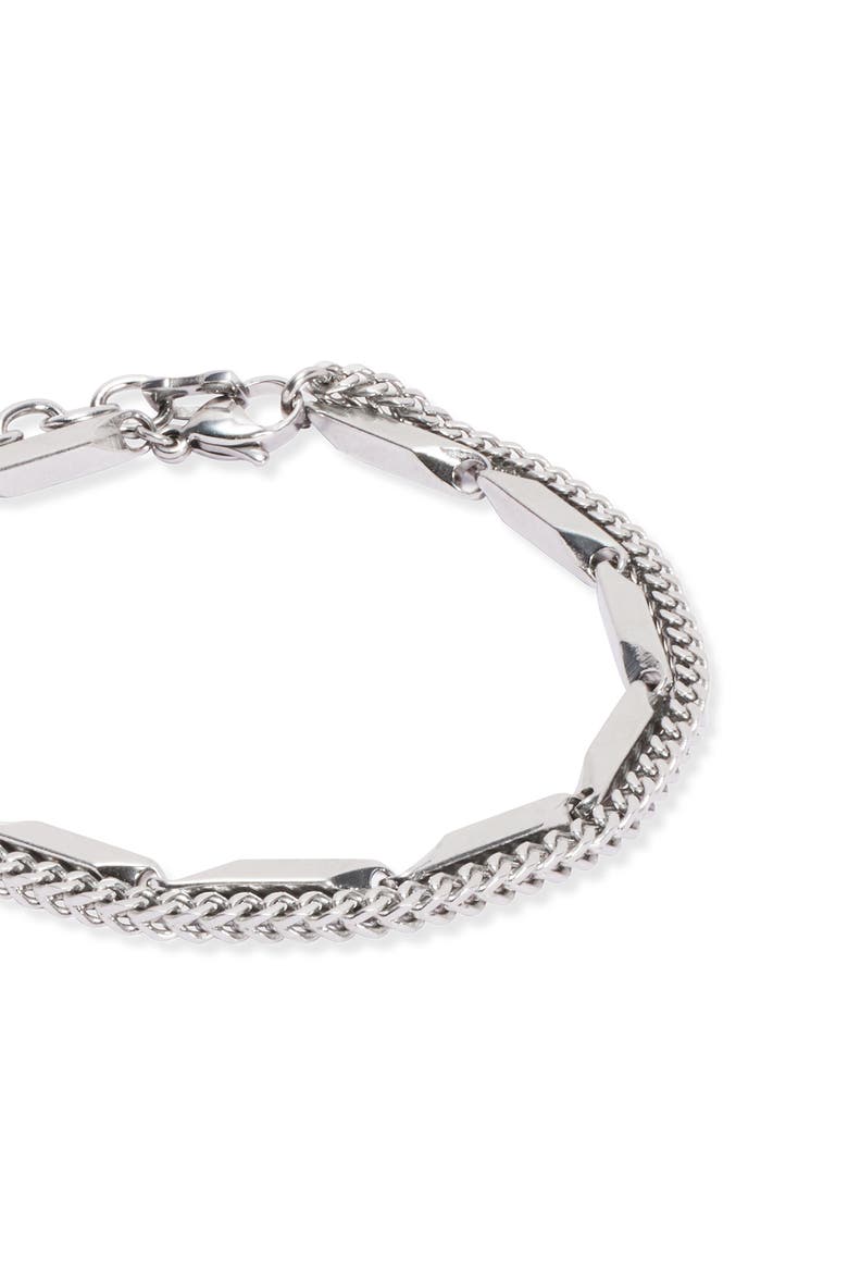 Twisted Layers Bracelet, Alternate, color, Silver