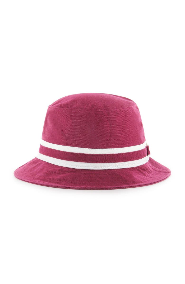 '47 Men's '47 Burgundy Washington Commanders Striped Bucket Hat, Alternate, color, 