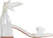 Forever & Always Shoes Amber Lace Sandals with Pearls