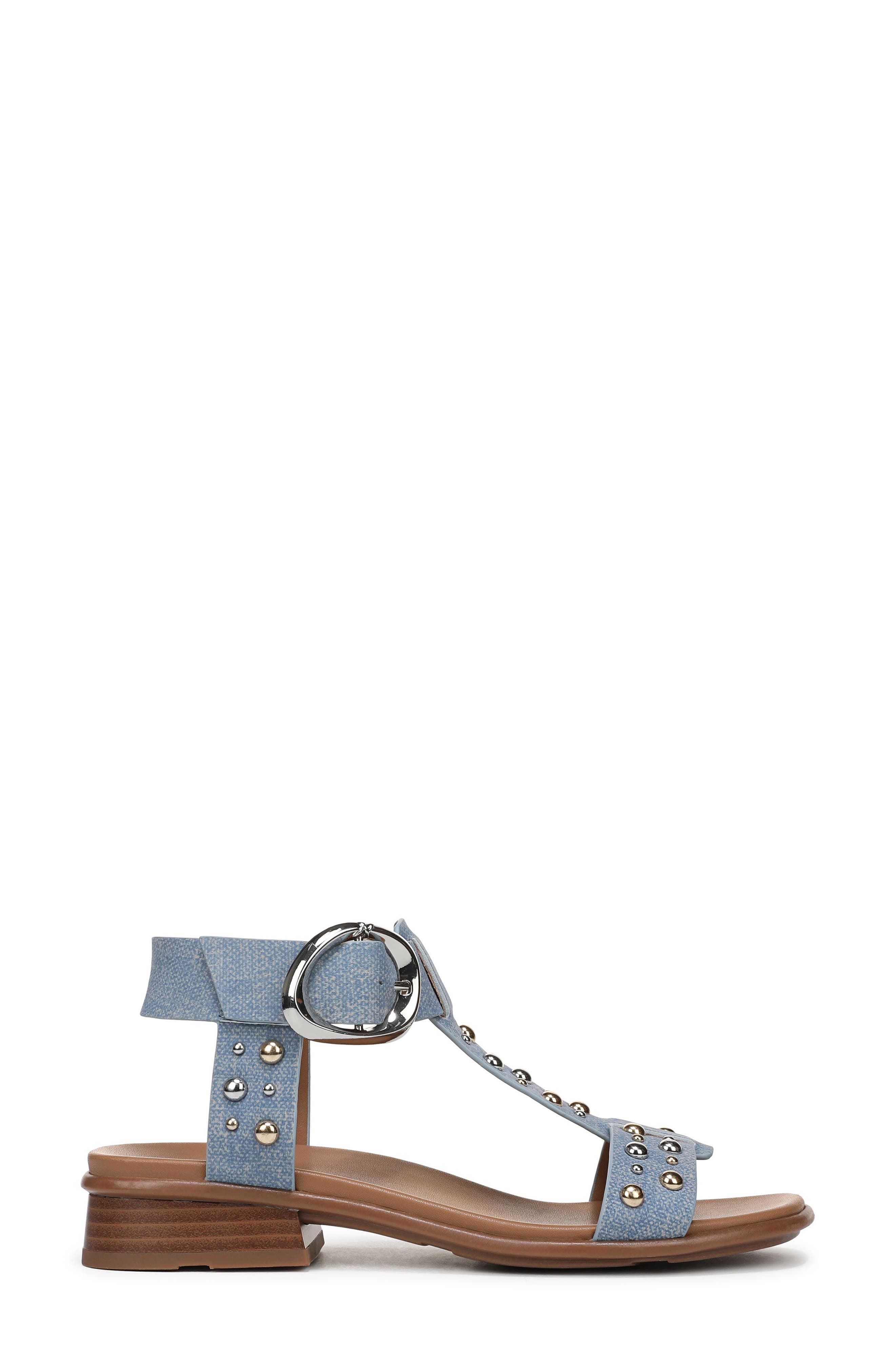 Brandy T-Strap Sandal, Alternate, color, DENIM BLUE