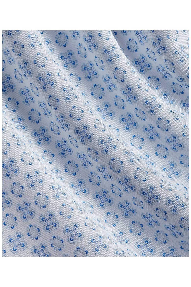Neat Print Sport Shirt, Alternate, color, WHITE/ SKY