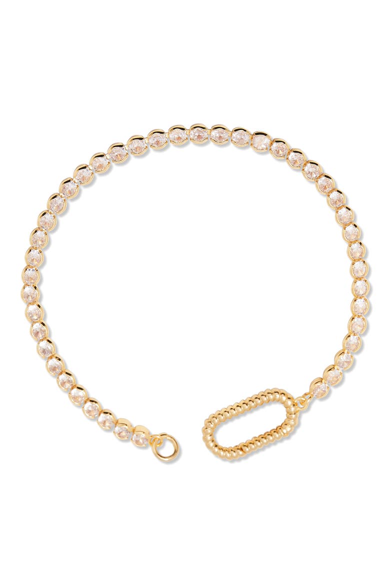 Petra Tennis Bracelet, Alternate, color, GOLD