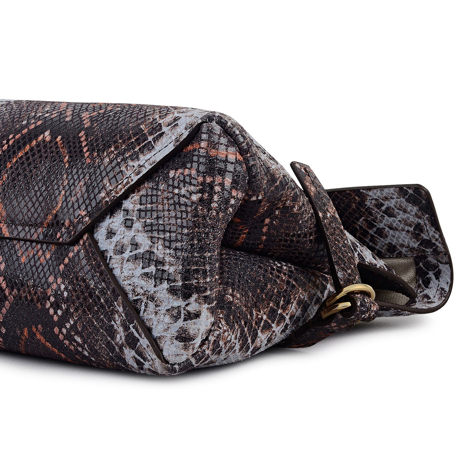 Radley Fleet Street - Faux Snake Large Flapover Clutch, Alternate, color, Carmine