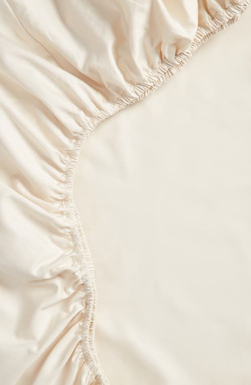 Nordstrom 400 Thread Count Organic Cotton Fitted Sheet In Neutral