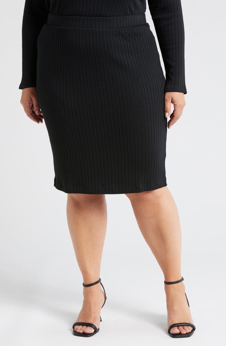 Universal Standard Danube Rib Pencil Midi Skirt, Main, color,