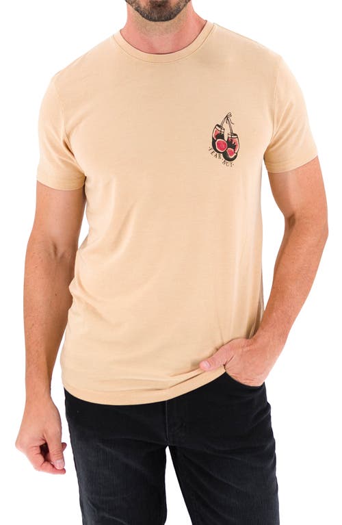 Devil-Dog Dungarees Fear Not Graphic T-Shirt in Heather Tan 