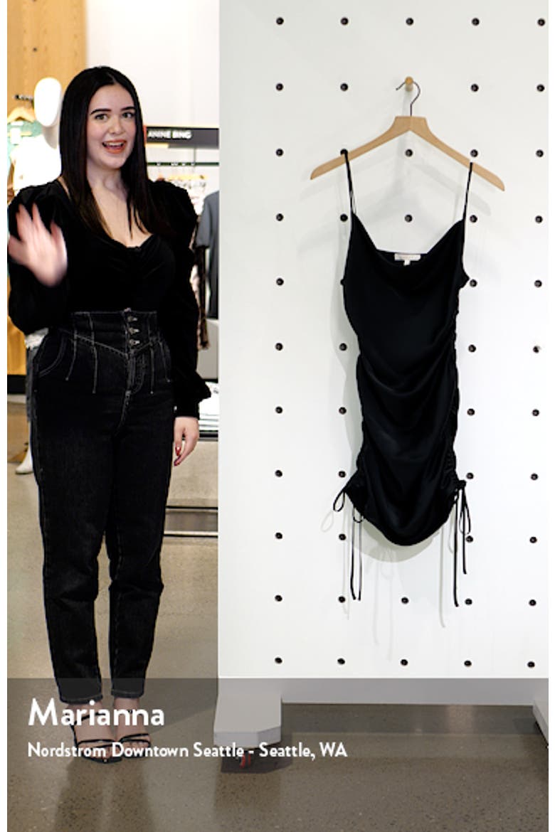Leola Cowl Ruched Minidress video