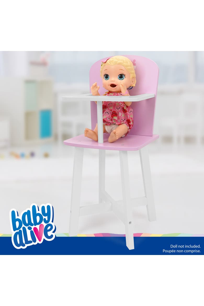 Baby Alive Wooden Doll High Chair, Alternate, color, Multicolored