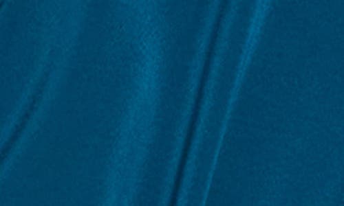 Melloday Elbow Sleeve Midi Shirtdress In Teal