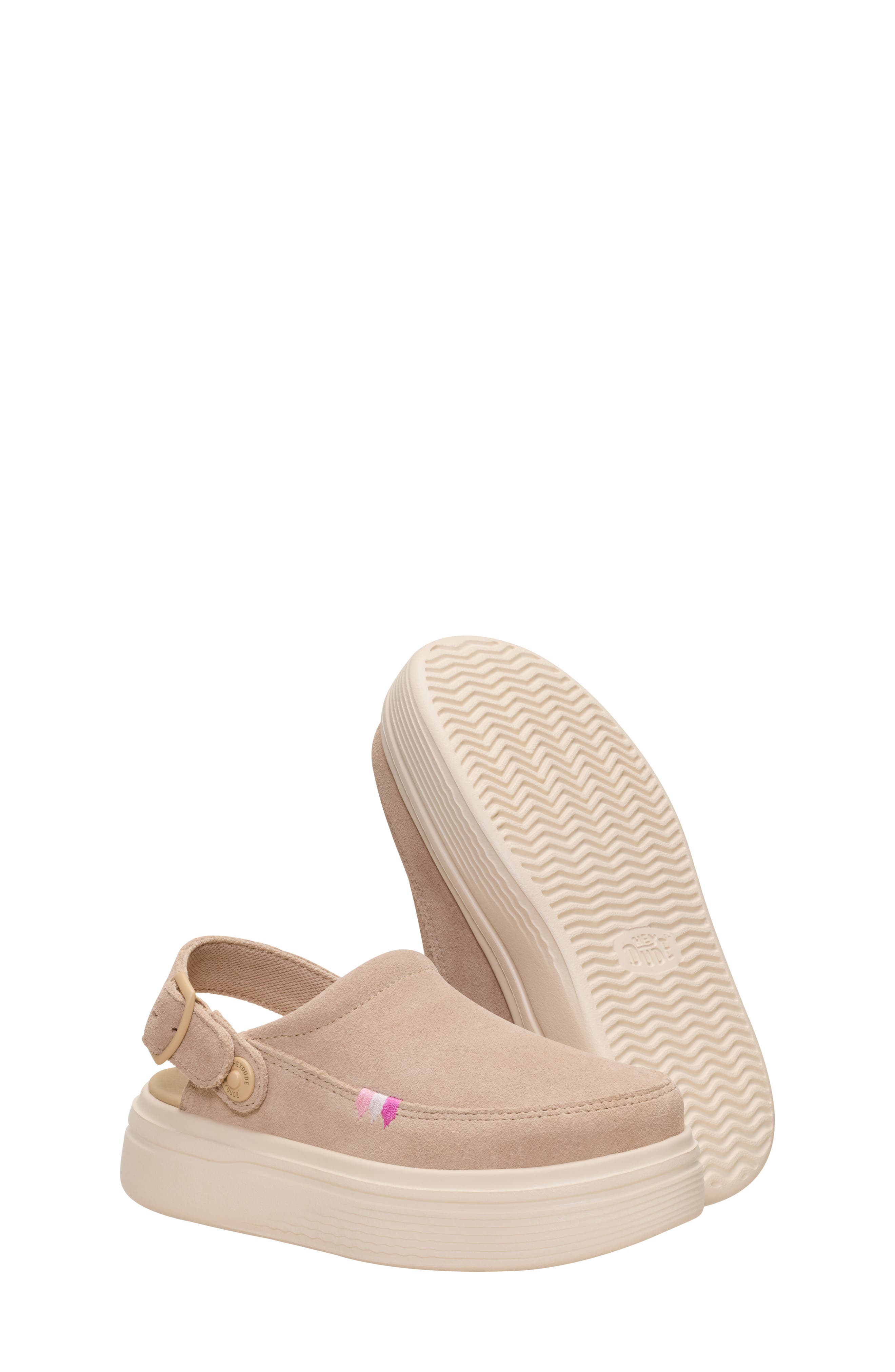 Kids' Austin Lift Leather Clog, Alternate, color, NEUTRAL