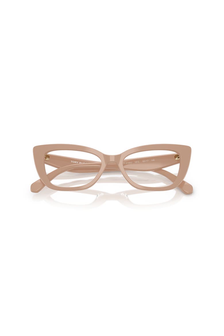 52mm Cat Eye optical glasses, Alternate, color, Brown