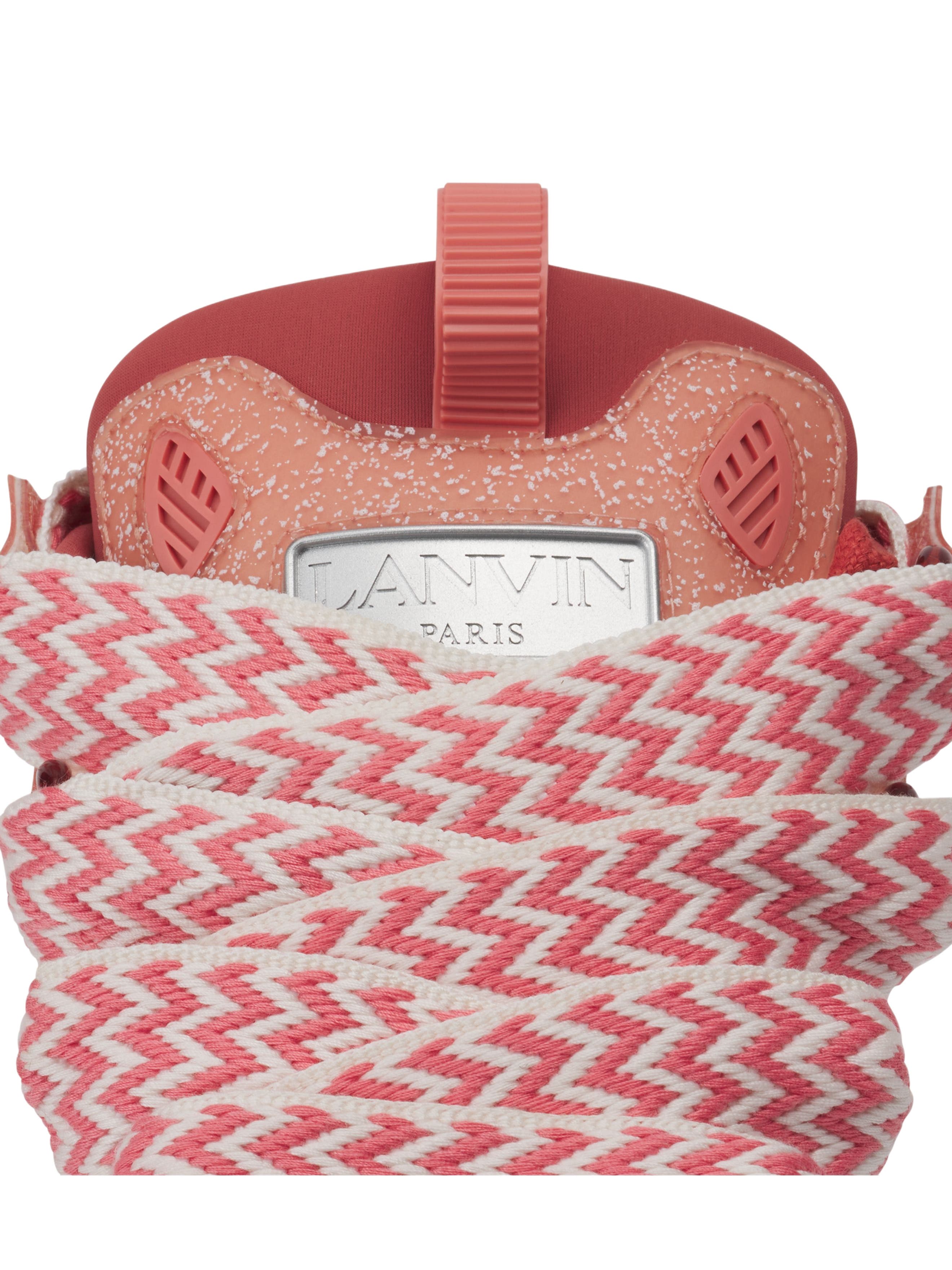 Lanvin Curb Sneakers In Speckled Leather, Alternate, color, 