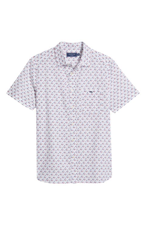 Flags & Stars Cotton Polo