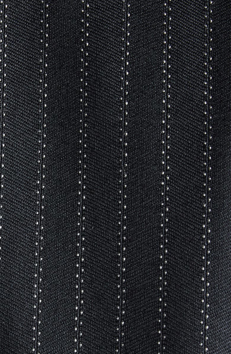 Isabel Marant Nahia Pinstripe Wool Blend Blazer, Alternate, color, Black