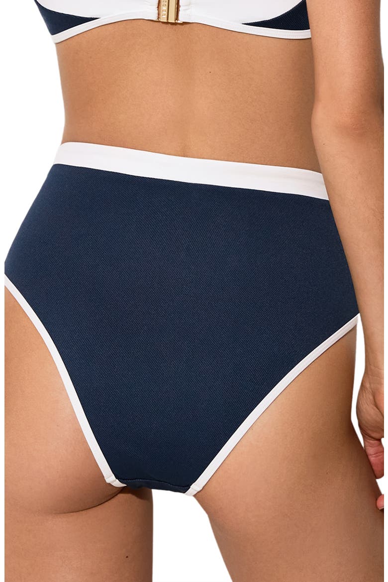 Bronte Bikini Bottoms, Alternate, color, NAVY/ IVORY