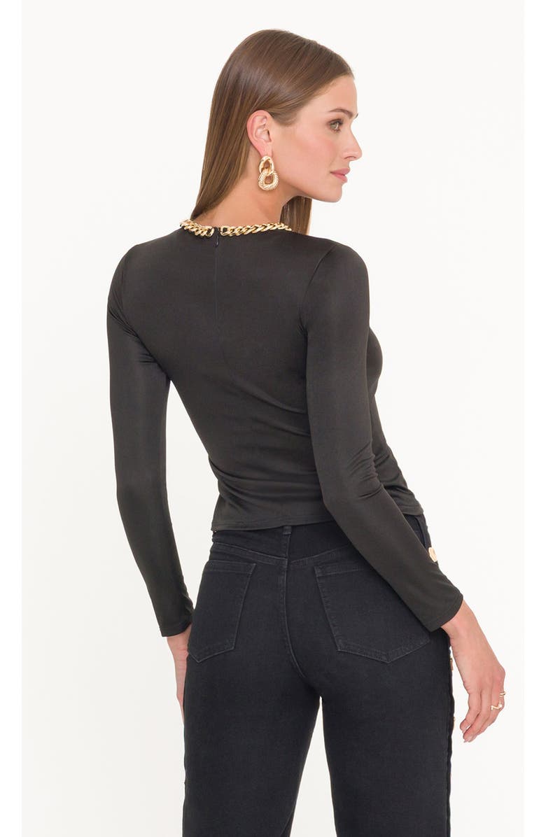 Generation Love Robin Chain Top, Alternate, color, Black