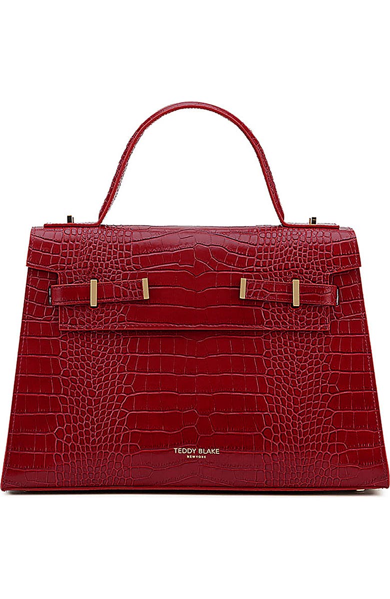Teddy Blake Ava Croco 14", Main, color, Dark Red
