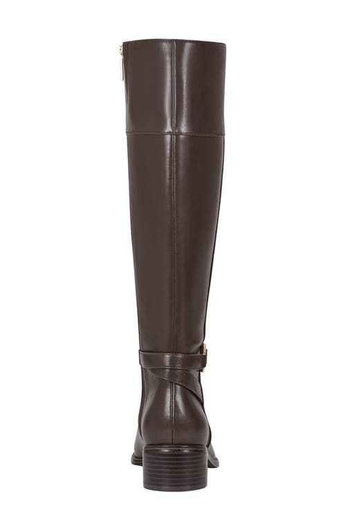 Bandolino Womens Dennie Knee High Riding Boots Regular Wide Calf In Brown