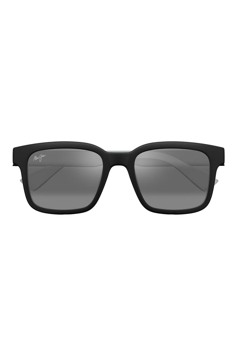 Opiopio AF 54mm PolarizedPlus2® Rectangular Sunglasses, Main, color, MATTE BLACK W/ GRADIENT EFFECT