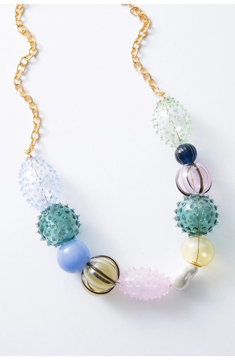 Noonday Collection Iris Glass Blown Necklace, Main, color, Multi