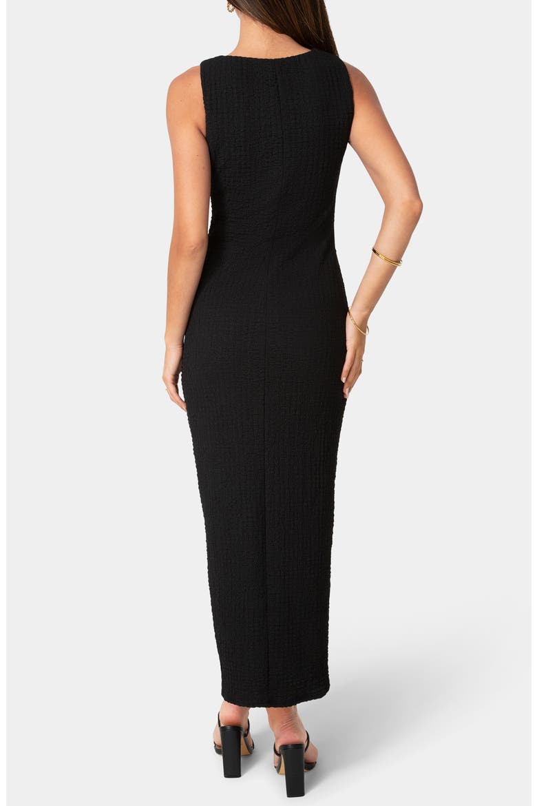 Twist Neck Sleeveless Body-Con Dress, Alternate, color, BLACK