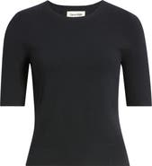 Open Edit Elbow Sleeve Crewneck Sweater
