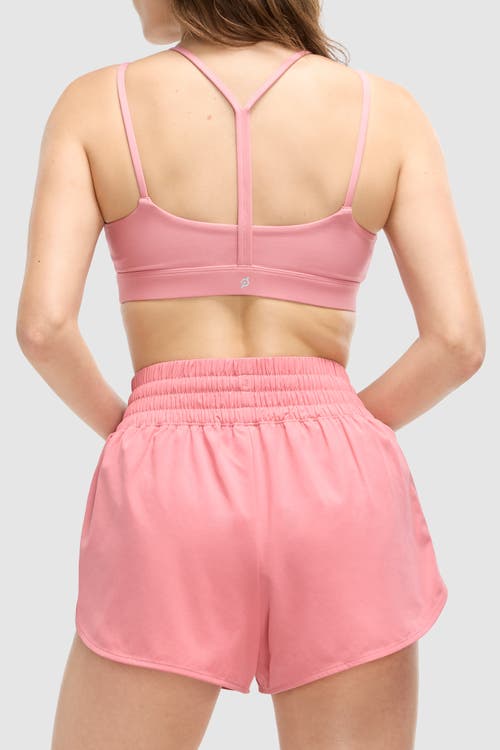 Peloton Cadent Strappy Y Back Bra In Brandied Apricot
