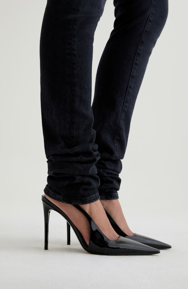AG Viola Mid Rise Stacked Skinny Jeans, Alternate, color, Glitch