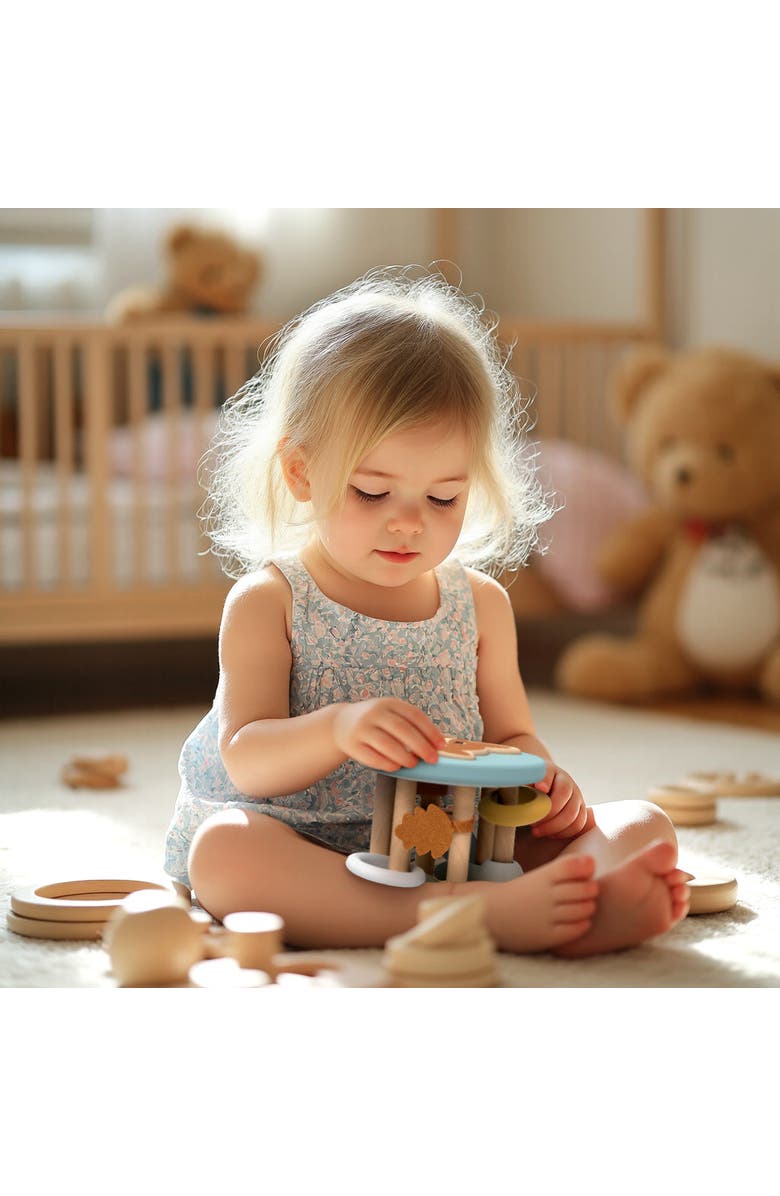 Speedy Monkey Fox Roller Rattle, Alternate, color, Multi