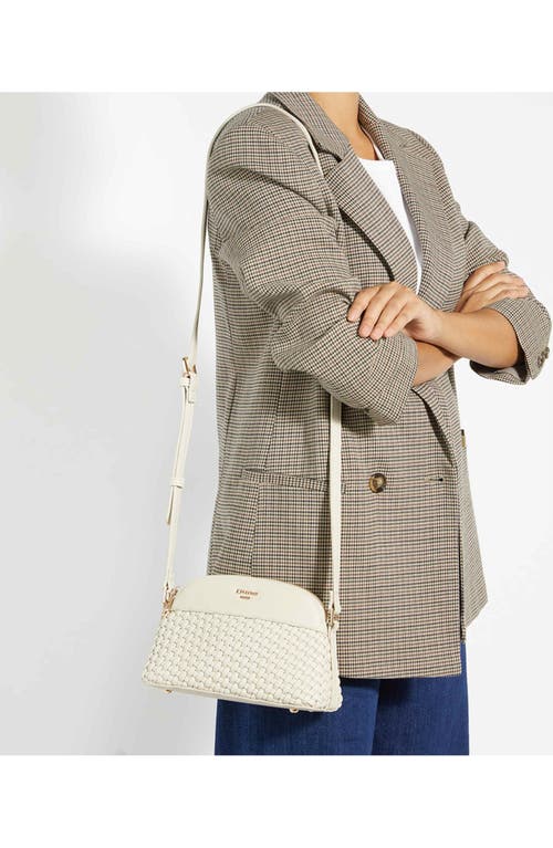 Dune London Distinct Faux Leather Crossbody Bag In Cream