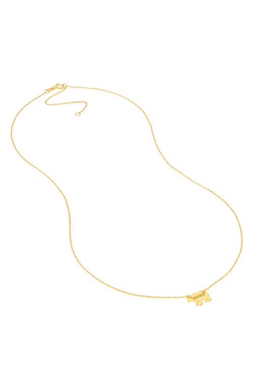 HAWLEY ST HAWLEY ST 'MAMA' BEAR PENDANT NECKLACE