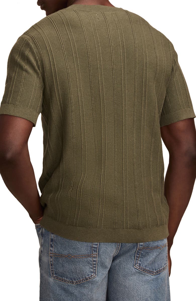 Lucky Brand Short Sleeve Henley Sweater, Alternate, color, Thyme