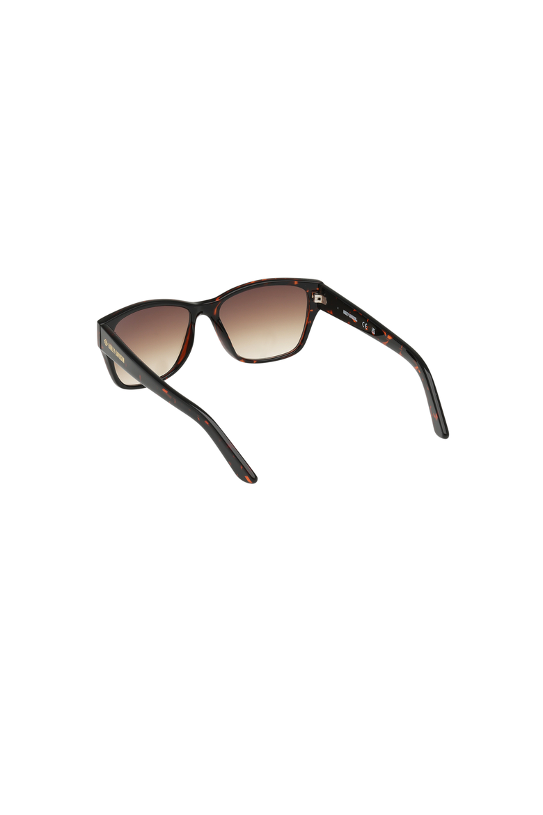 Cat Eye Acetate Sunglasses, Alternate, color, Dark Havana / Brown Mirror