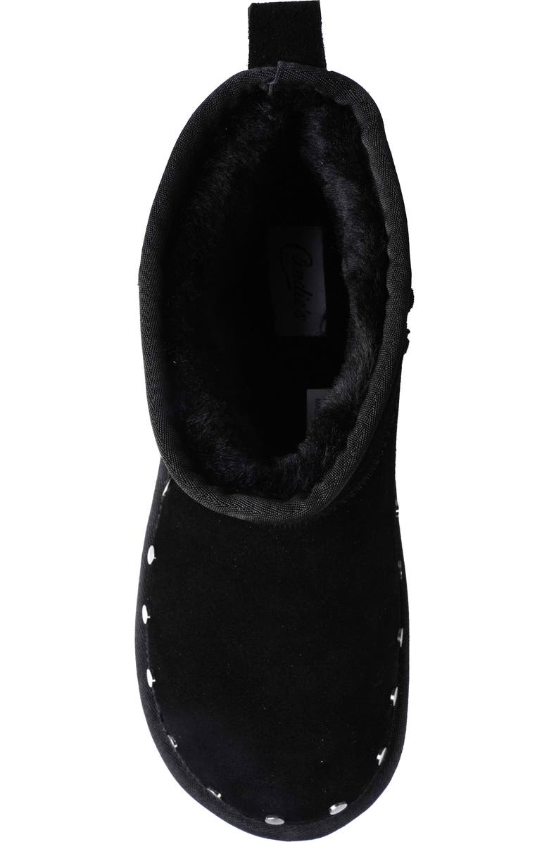 Candie's Shye Faux Fur Platform Bootie, Alternate, color, Black
