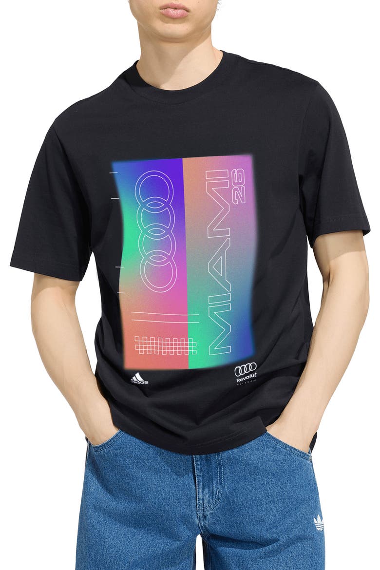 Audi Revolut F1® Team Teamgeist Graphic T-Shirt, Main, color, BLACK