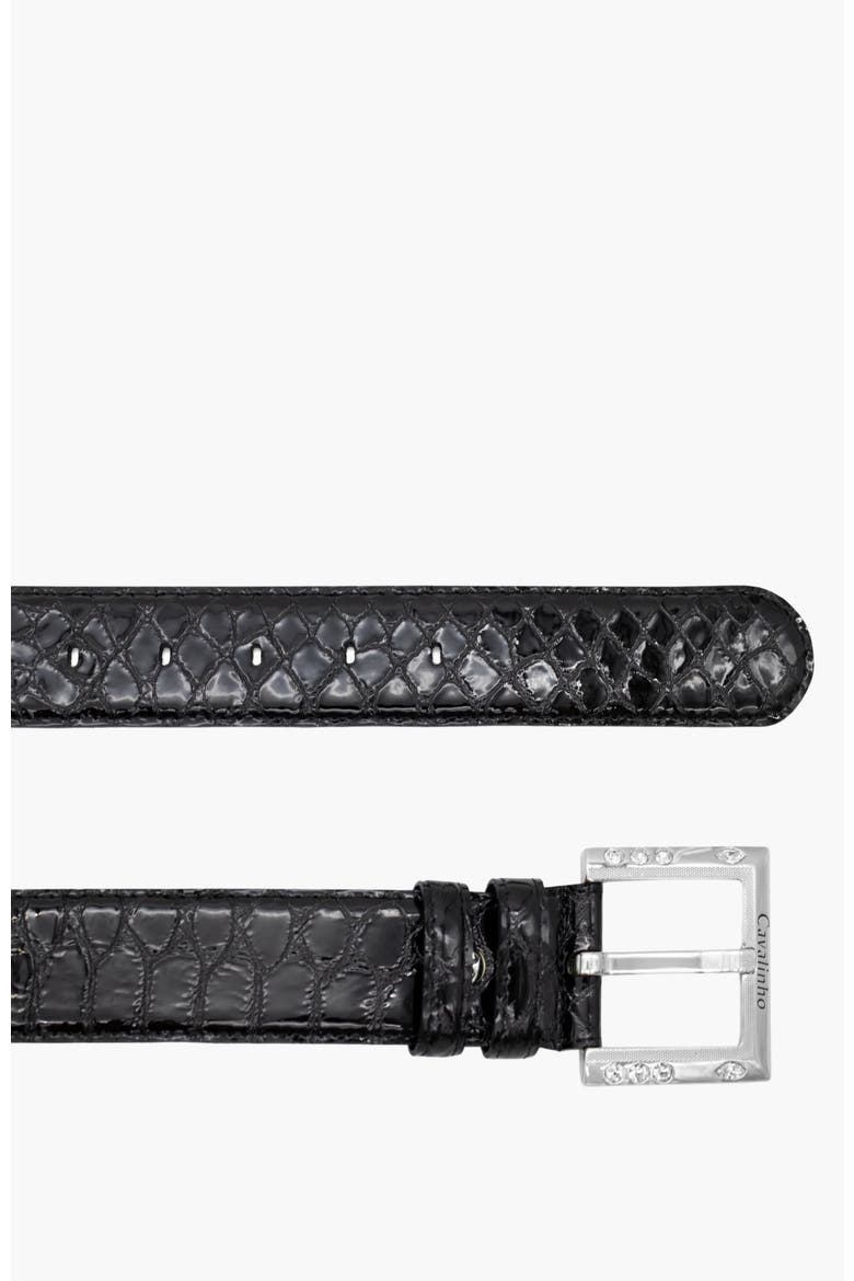Gallop 810 Patent Leather Belt, Alternate, color, Black