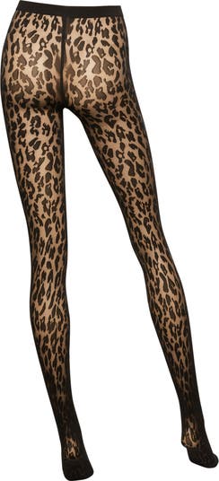 Josey Leopard Pattern Tights