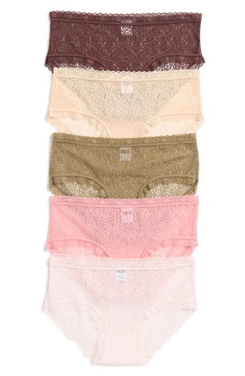 Nordstrom Rack Assorted 5-pack Lace Hipster Briefs