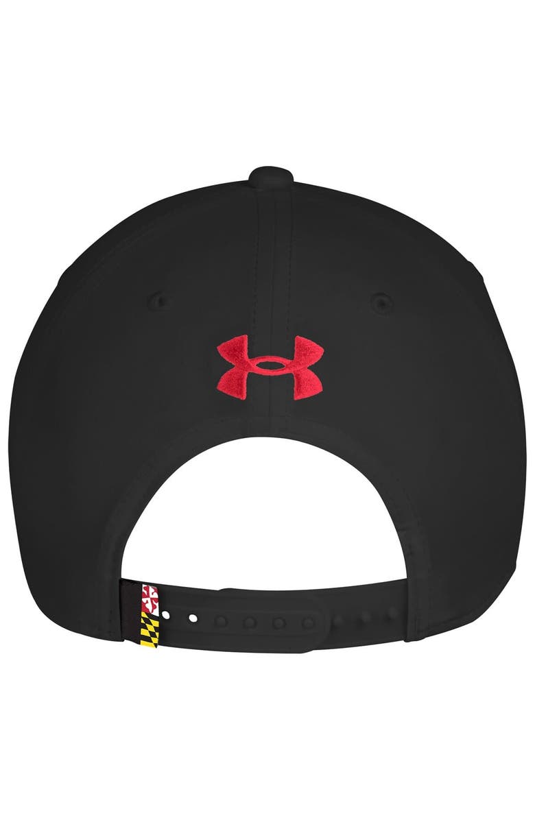 Under Armour Men's Under Armour  Black Maryland Terrapins Sideline Drive Rope Adjustable Hat, Alternate, color, Black