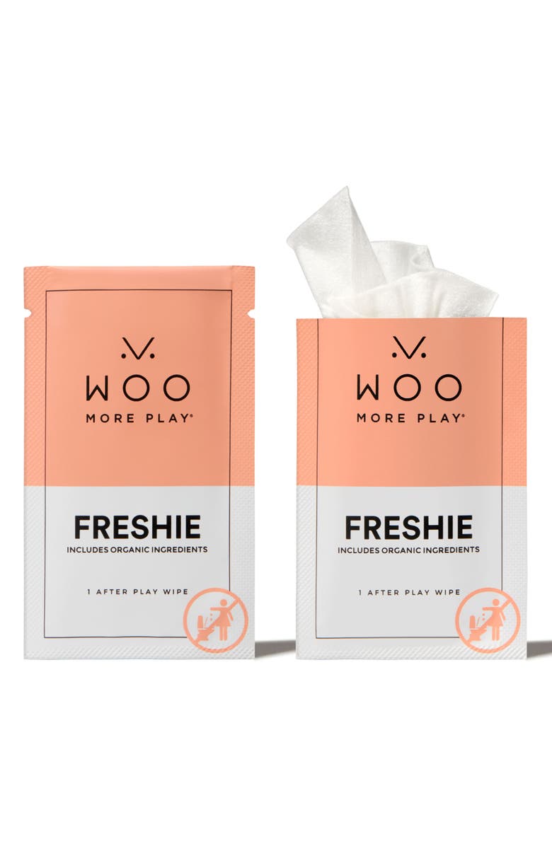 Woo More Play Freshies 20-Pack pH-Balanced Intimate Wipes, Main, color, 