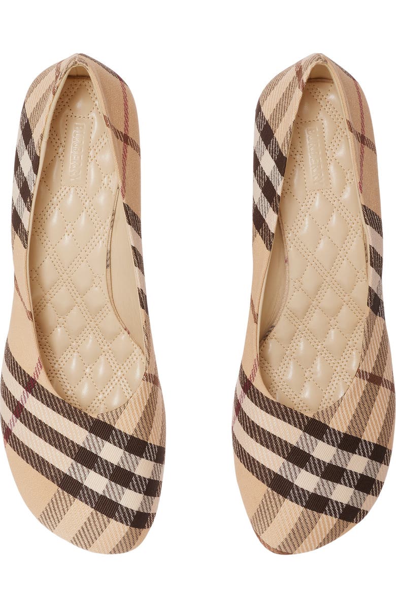 Burberry Check Baby Low Pumps, Alternate, color,