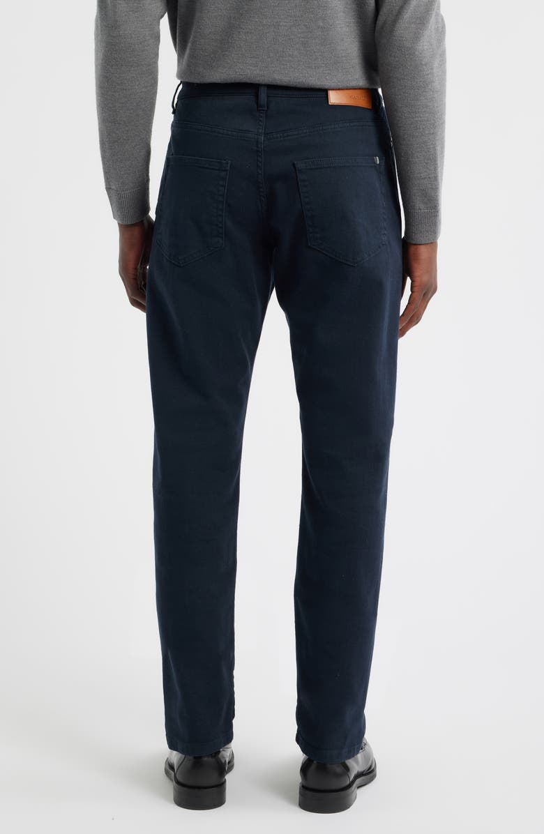 Canali Garment Dyed Bull Denim Jeans, Alternate, color, Navy