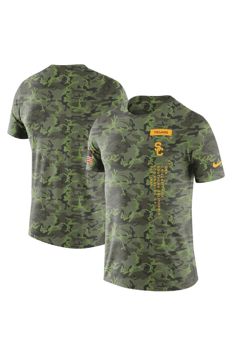Nike Men's Nike Camo USC Trojans Military T-Shirt, Main, color, 