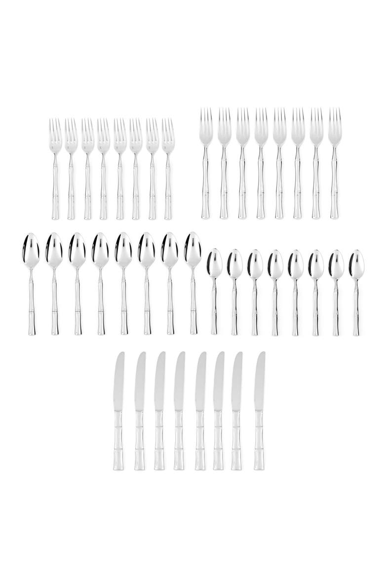 Royal Pacific 40-Piece Flatware Set, Alternate, color, SILVER