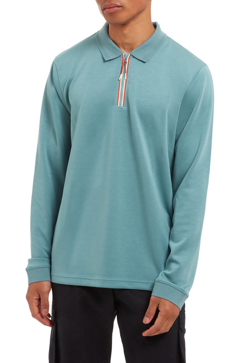 Sealskinz Heywood Quarter Zip Top, Main, color, Teal